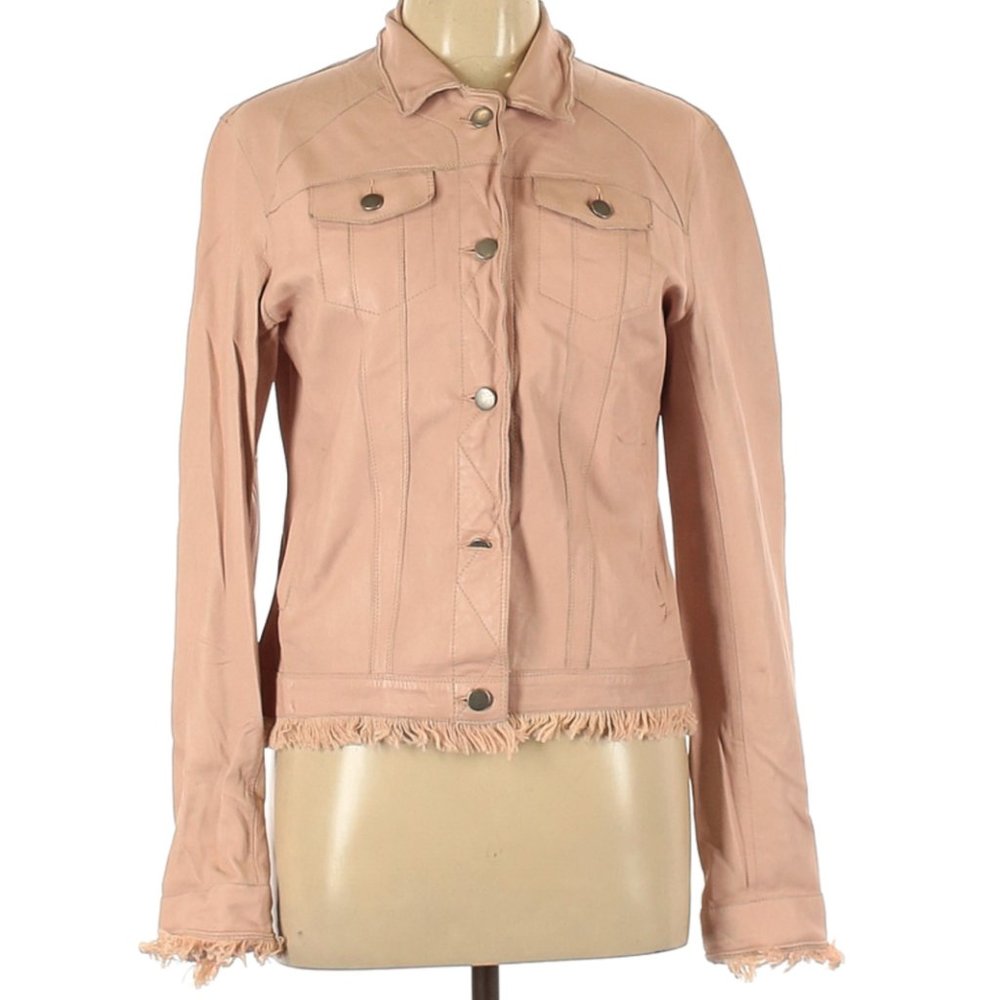 Jkt NYC Pink Leather Jacket